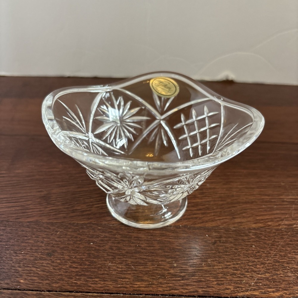 Gorham Crystal Small Starlight Bowl New Made in Czech Republic Fridgescaping